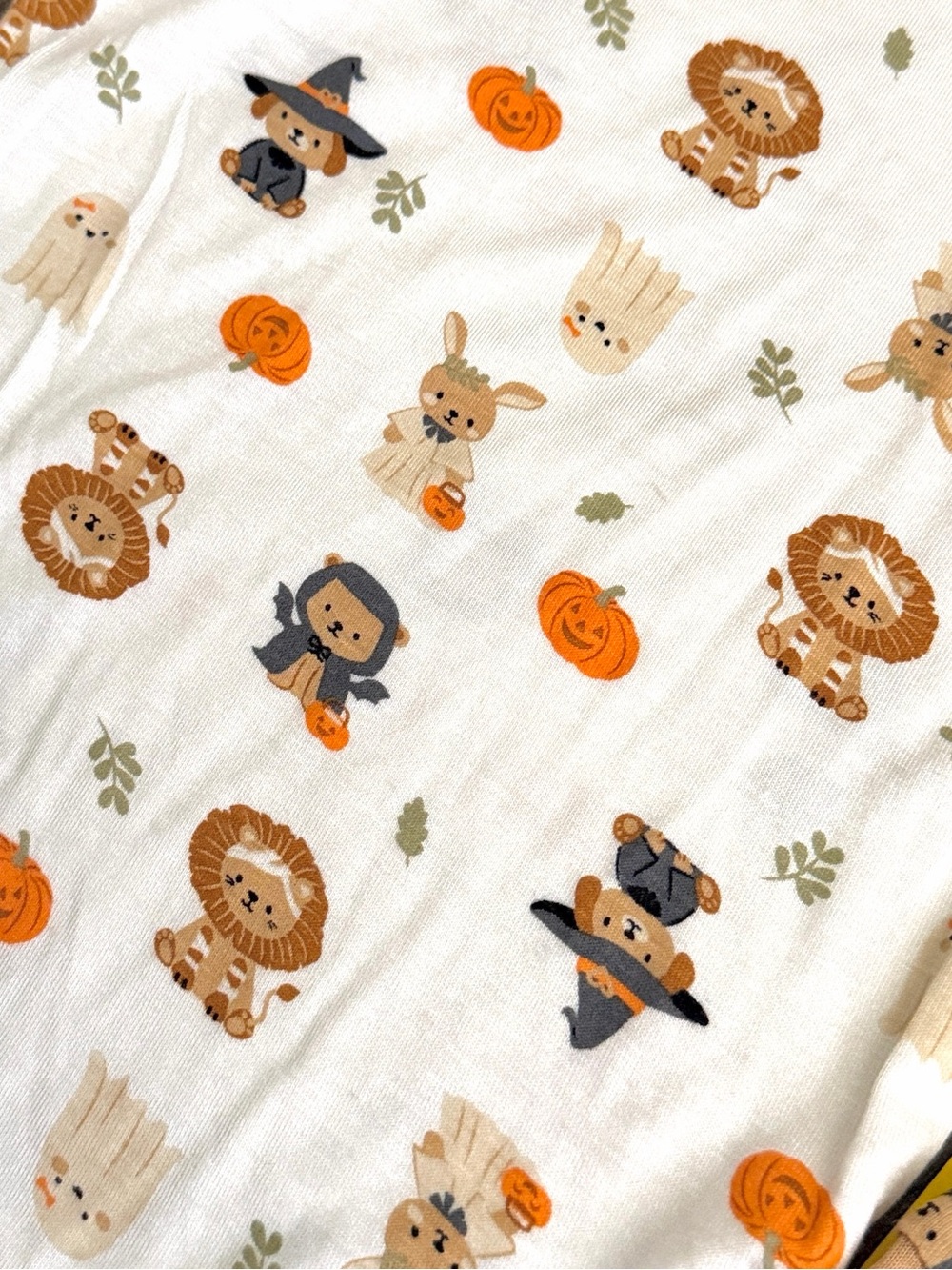 Milkberry Toddler Bamboo Halloween Animal Pumpkin Pajama 2-Piece Set—2T - Picture 5 of 5